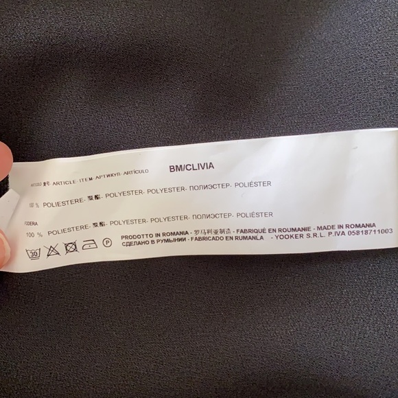 NWT biancoghiaccio Black Dress - Picture 9 of 11